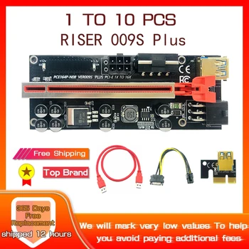 1-10pcs USB3.0 PCIE קמה 009S פלוס קמה PCI Express X16 Extender GPU קאבו קמה PCIE X16 כרטיס מתאם עבור כריית Bitcoin Miner