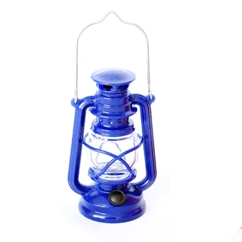 1 חתיכה מנורת שמן לשחק במשחק צעצועים 1/6 1/12 מידה מיני מנורת נפט בית בובות מיניאטורי אורות בובות הבית אביזרים כחול