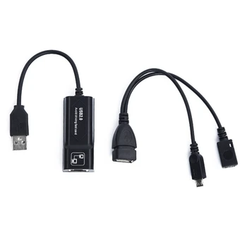 1 סט USB 2.0 RJ45 מתאם עם ג ' נארי OTG עבור טלוויזיה אמזון אש 3 או מקל GEN 2
