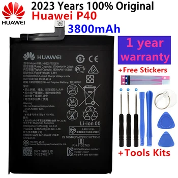 100% מקורי חדש הואה-ווי באיכות גבוהה 3800mAh HB525777EEW סוללה עבור Huawei P40 סוללות של טלפונים ניידים עם כלים בחינם