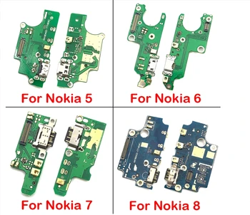 10Pcs USB טעינת Dock יציאת מטען מחבר לוח להגמיש כבלים עבור Nokia 5 6 7 8
