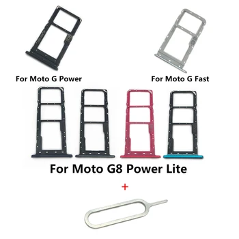 10Pcs/הרבה עבור Motorola Moto-G8 כוח לייט / G מהר / G חשמל / זום אחת מגש כרטיס ה-Sim קורא כרטיסי SD שקע חריץ מחזיק חלק