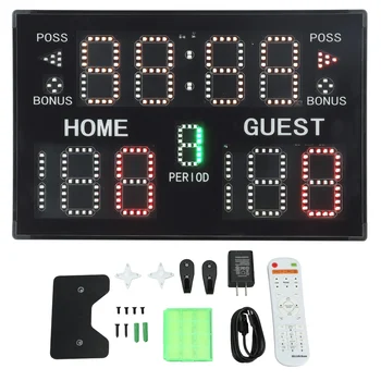 11 מיקום כדורסל לוח התוצאות על סוללות LED דיגיטלי התוצאות עבור Multisports לנו לחבר