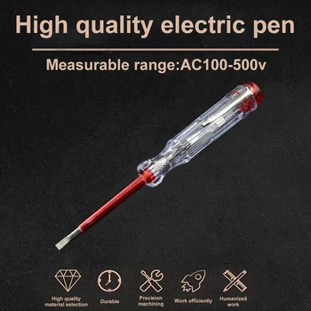 1pc Multi-פונקצית LED חשמלי מבחן עט מברג עם אור אינדיקציה ללא מגע אינדוקציה מבחן העיפרון מתח גלאי