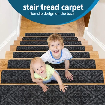1pc משק שלב השטיח סופג שטיח הרצפה, מדרגות דוושת שטיח מחצלת, דביק מדרגות Mat אנטי סליפ, שקטה השטיח