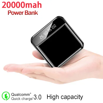 20000mAh בנק כוח נייד סוללה חיצונית מטען לאייפון Xiaomi מיני-כוח הבנק Tpye-C LED-תצוגה דיגיטלית