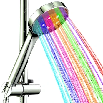 2016 הכי צבעוני 4 LED המקלחת שוק ישר המרסס