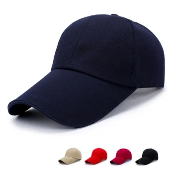 2021 יוניסקס שחור רגיל סופר ארוך במיוחד Snapback כובע מתכוונן אפס מקום כובע בייסבול כובע חיצוני מגן השמש כובע בד כובע גברים