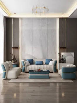 2021creative בסגנון נוח עדין יוקרה ספה להגדיר הרהיטים בסלון מושבי עור רך עם השירות הטוב ביותר