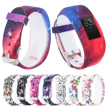 2022 אופנה חדשה אביזרים צבעוניים Replacemet סיליקון להקת שעון רצועת Compitable עבור Garmin VivoFit ג 'וניור / ג' וניור 2 ילדים כושר