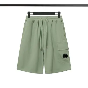 2023 באביב ובקיץ החדש מזדמנים גברים של מכנסיים קצרים אופנה טהור כותנה סיבוב העדשה מודל מוצק צבע ספורט ישר מכנסיים קצרים