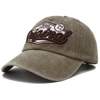 2023 חדש מעצב בציר רקמה על כובע בייסבול Casquette Homme Snapback כובע מתכוונן מקורי היפ הופ כובעים עבור נשים גברים