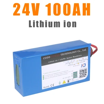 24V 10AH 7S-P4 18650 2600mAh Cell Lithium ion Battery Pack עם 500W BMS