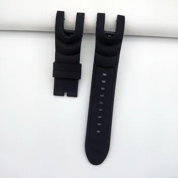 26mm גומי סיליקון רצועת שעון שחור גברים צמיד שעון צמיד החלפת הרצועה על Invicta מילואים חגורת כלי חינם