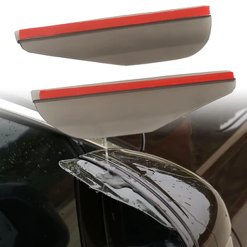 2Pcs המכונית מראה אחורית כיסוי צל מראות אחוריות מדבקה גשם מגן על סקודה אוקטביה A2-A5, A7 פאביה מהירה מעולה יטי