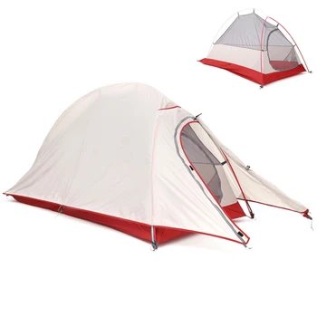 4 העונה כפול שכבות תרמילאים אוהל מוט אלומיניום עמיד למים Windproof קמפינג אוהל השמש צל סוכך נגד יתושים-הוכחה האוהל