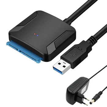 45cm USB 3.0 SATA כבלים ממיר זכר ל-2.5/3.5 אינץ ' כונן דיסק קשיח/כונן SSD חוט מתאם קווי כבל USB להמיר כבלים