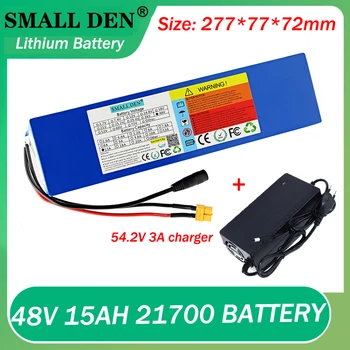 48V 15Ah 21700 13S3P lithium ion battery pack + 54.2 V 3A מטען 500W-1000W הספק גבוה אופניים חשמליים סוללה + מטען