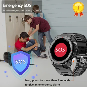 4G ספורט Smartwatch לילדים ילדים sos קורא חיצוני ספורט שעון חכם IP68, עמיד למים לשחות טלפון שעון גשש כושר