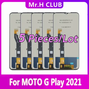 5 יח ' עבור Motorola Moto G לשחק 2021 XT2093 תצוגת LCD מסך מגע דיגיטלית הרכבה, תיקון חלקים מוטו Gplay 2021 LCD