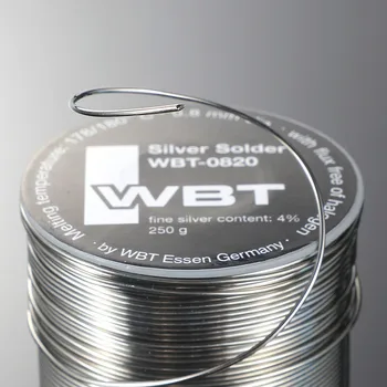 5 מטר (1.5 מטר) של WBT 4% כסף להלחים חוט WBT-0820 0.8 מ 