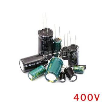 50PCS 400V1uF 1uF 400V קבלים אלקטרוליטיים