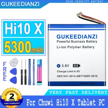 5300mAh GUKEEDIANZI סוללה Hi10X על Chuwi Hi10 X Tablet PC מצבר 7-חוט תקע נייד כוח גדול Bateria