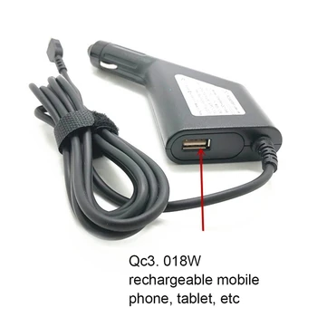 65W USB Type C אוניברסלי נייד Dc מטען לרכב אספקת חשמל מתאם עבור Lenovo Hp Asus 5V 12V טעינה מהירה 3.0