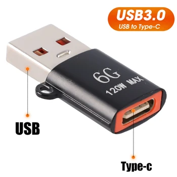 6Gpbs USB Type C העברת נתונים מתאם מסוג C נקבה ל-USB 3.0 זכר ממיר מהיר מחבר טעינה עבור מחשב נייד Macbook