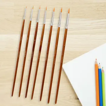7Pcs ציור עט אוניברסלי מברשת ציור עט ציוד אמנות נייר מכתבים של בית הספר עמיד לשימוש חוזר מסמר אניה עטים