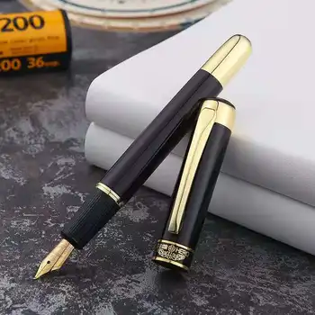 9018 עט נובע ממתכת עט דיו ממיר מילוי Fude החוד 1.0 מ 