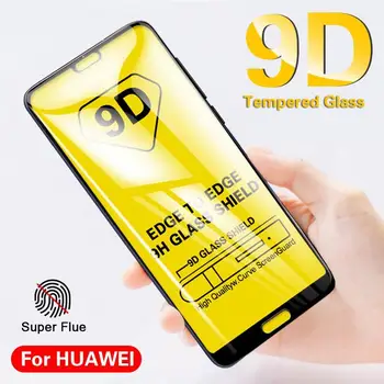 9D מלא כיסוי זכוכית מחוסמת עבור Huawei P40 P20 לייט נובה 6 5T חבר 30 לייט כבוד V30 9X 20 Pro לשחק 3 מגן מסך זכוכית