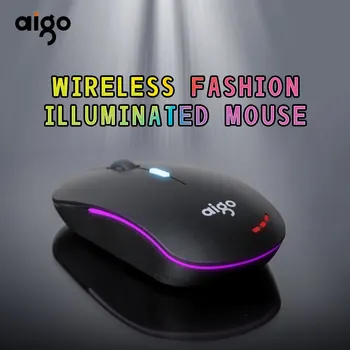 Aigo פטריוט אלחוטית זוהר העכבר Apple Mac שולחן העבודה של מחשב נייד USB אוניברסלי מיני נייד במשרדו בבית Q701