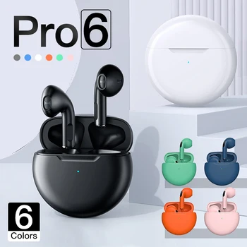 Air Pro 6 TWS אוזניות אלחוטיות עם מיקרופון Fone Bluetooth אוזניות ספורט ריצה האוזנייה עבור iPhone של אפל Xiaomi Pro6 אוזניות.