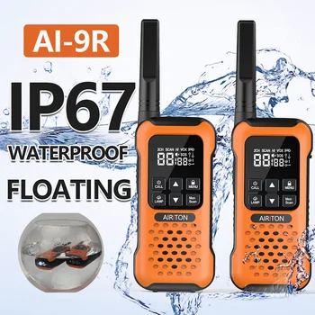 Airiton AI-9R עמיד למים צף ווקי טוקי IP67 נייד ווקי-טוקי PMR עבור רדיו קיאק דיג סקי מכשירי רדיו דו-כיווני