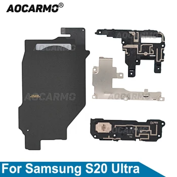 Aocarmo עבור Samsung Galaxy S20U S20 אולטרה טעינה אלחוטית הגליל NFC רמקול אות אנטנה לוח מתכת כיסוי
