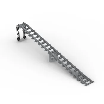 DIY MOC קטנים חלקיקים אבני בניין הרכבת מסלול גשר בירידה אביזרים MOC זירת משולב לעקוב אחר חתיכה מתנות