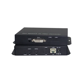 DVI וידאו אודיו מאריך DVI to RJ45 IP cat5 cat6 Extender 120 מטר DVI אות סיומת DVR/NVR ו-PC