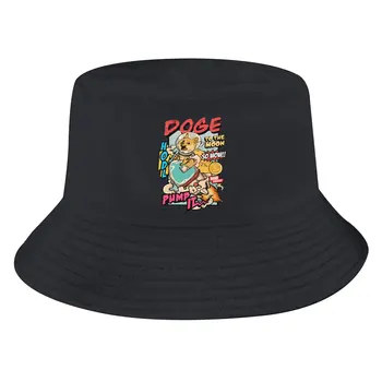 Dogecoin דוג ' לירח יוניסקס דלי כובעים Cryptocurrency היפ הופ דיג שמש כובע אופנה סגנון מעוצב
