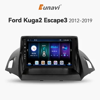 Eunavi 2.5 GHz 4G אנדרואיד 12 פורד לברוח 3 KUGA 2 2012-2019 הרדיו ברכב נגן מולטימדיה GPS Carplay אנדרואיד אוטו סטריאו לרכב