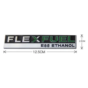FLEXFUEL אתנול E85 תג מדבקות רכב עבור Fo rd דודג ' Coolway גוף שונה אביזרי מתכת האחורי הזנב סמל לקשט במדבקות