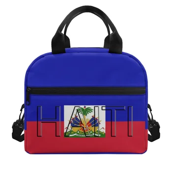 FORUDESIGNS אופנה צבע ניגודיות האיטי הדגל עיצוב תרמי צהריים תיבת מזון מעשי קל משקל תיק האוכל לבית הספר ילדה