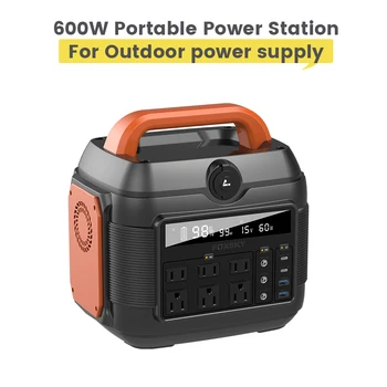 FOXSKY 600W 48000mAh גנרטור נייד תחנת כוח חירום אחסון אנרגיה אספקת חשמל טהור גל סינוס עם DC/ AC הבית.