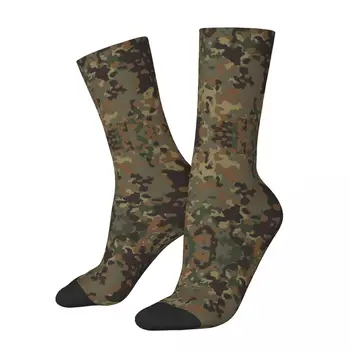 Flecktarn הצבא הגרמני הסוואה. צבע ניגודיות גרביים אלסטיות גרביים מצחיק חידוש גרפי מגניב R92 גרב
