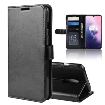 GM1901 Case for OnePlus 7 (6.41 ב) כיסוי ארנק כרטיס סטנט ספר בסגנון פו Flip עור להגן שחור 1+7 אחד ועוד OnePlus7 1900
