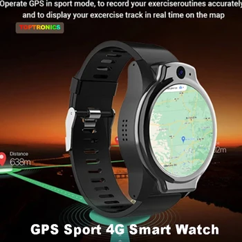 GPS ספורט 4G החכם שעונים לגברים נשים 1.6 אינץ IPS התצוגה HR שעונים 4GB+64GB SIM-WiFi מצלמה 13MP Smartwatch אנדרואיד 10.