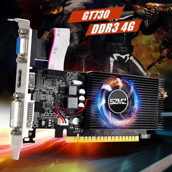 GT730 4GB DDR3 128Bit שולחן העבודה משחקי וידאו כרטיס PCI-E2.0 16X עם מאוורר קירור למשרד/הביתה בידור/אור משחקים עבור PC