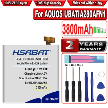 HSABAT 3800mAh סוללה עבור SHARP AQUOS UBATIA280AFN1