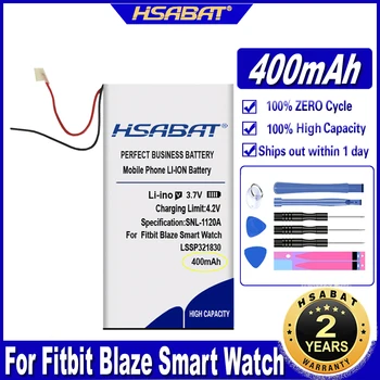 HSABAT LSSP321830 400mAh סוללה עבור מכשיר ה Fitbit בלייז שעון חכם חדש ליתיום-פולימר נטענת Batterie Pack CPP-588 סוללות