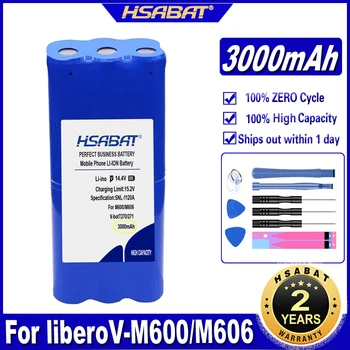 HSABAT Ni-MH שואב אבק רובוט נטענת 3000mAh סוללה עבור liberoV-M600/M606 V-botT270/271 סוללות